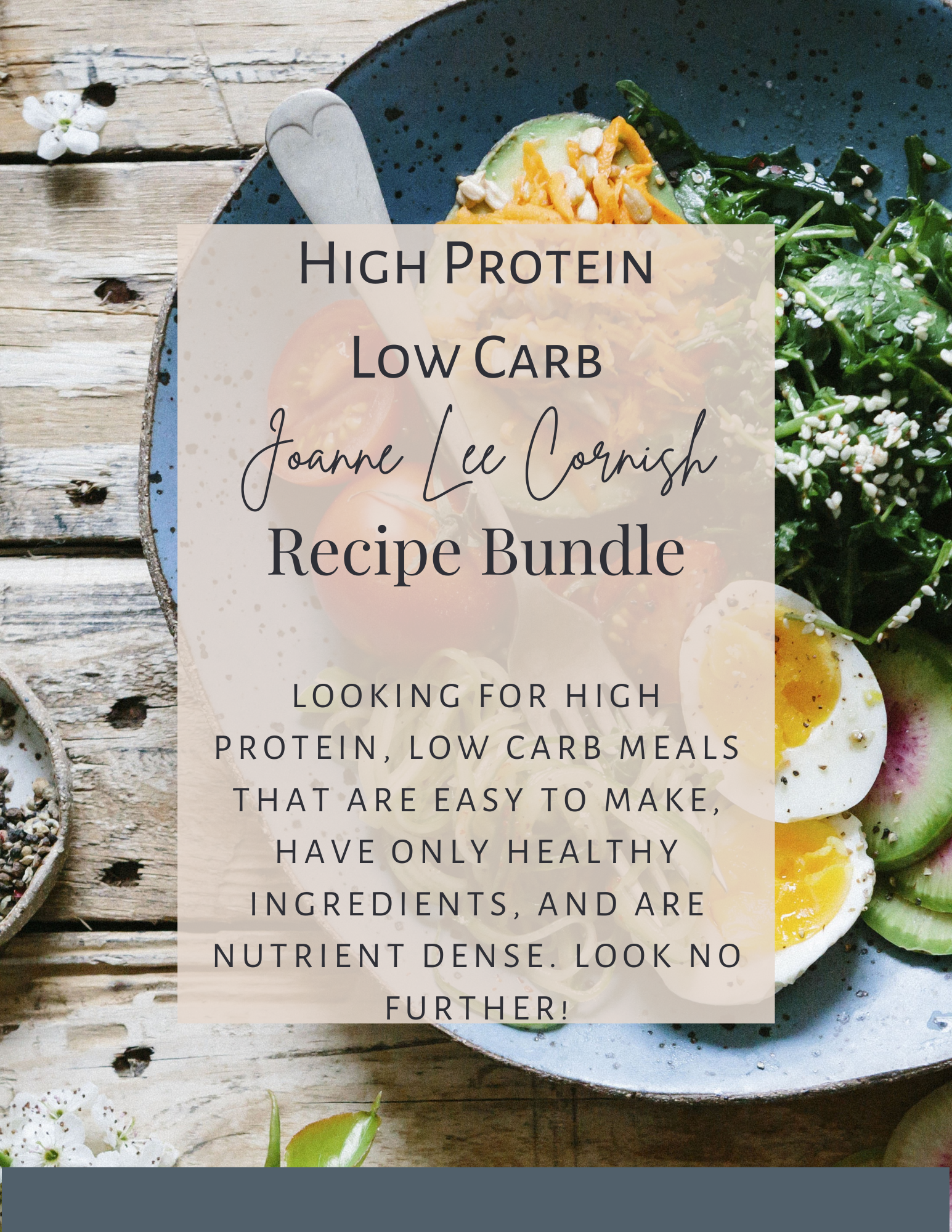 HIGH PROTEIN LOW CARB MEAL PLAN
