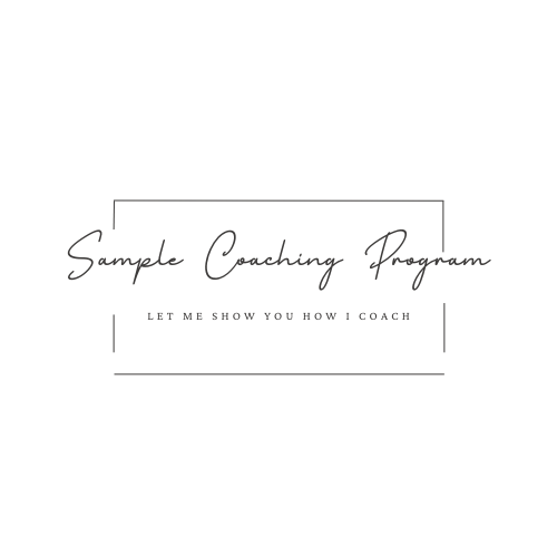 SAMPLE COACHING PROGRAM